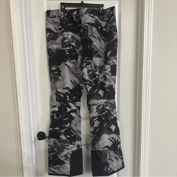 The North Face Freedom Ski Snow Pants in Tonal Mountainscape Print